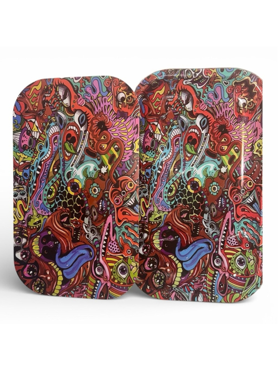 Unbranded Other - Psychedelic Rolling Tray with Soft Magnetic Lid